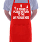 Personalised Apron BBQ Birthday Gift If Found Return Pub Any Name