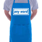 Adult Personalised Apron BBQ Any Word BBQ Customise This With Any Song City