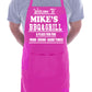 Personalised Apron Welcome To Mike's BBQ & Grill Birthday Your Own Name Place