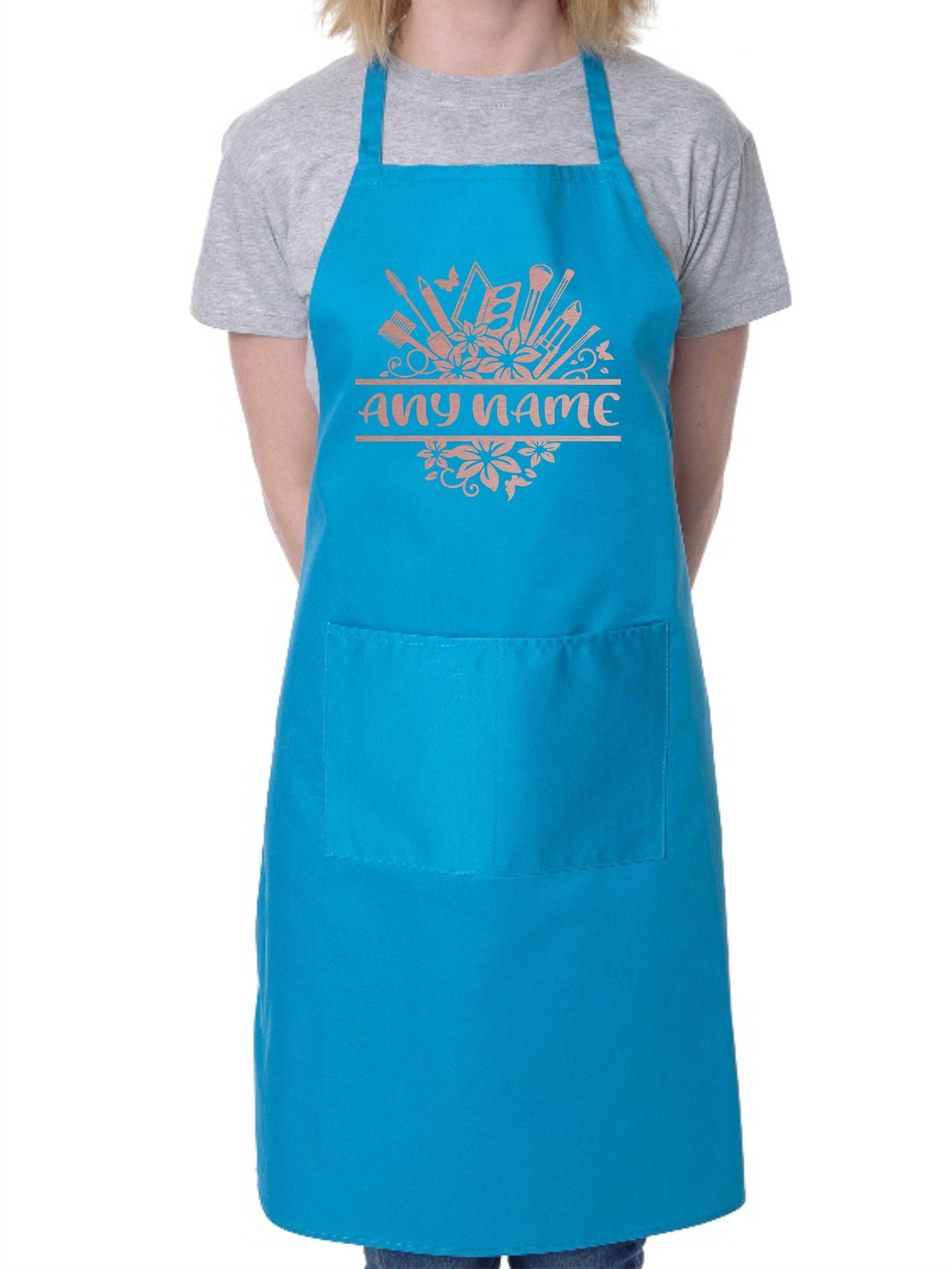 Personalised Apron Beauty Make Up Salon Your Name Here Cooking Birthday