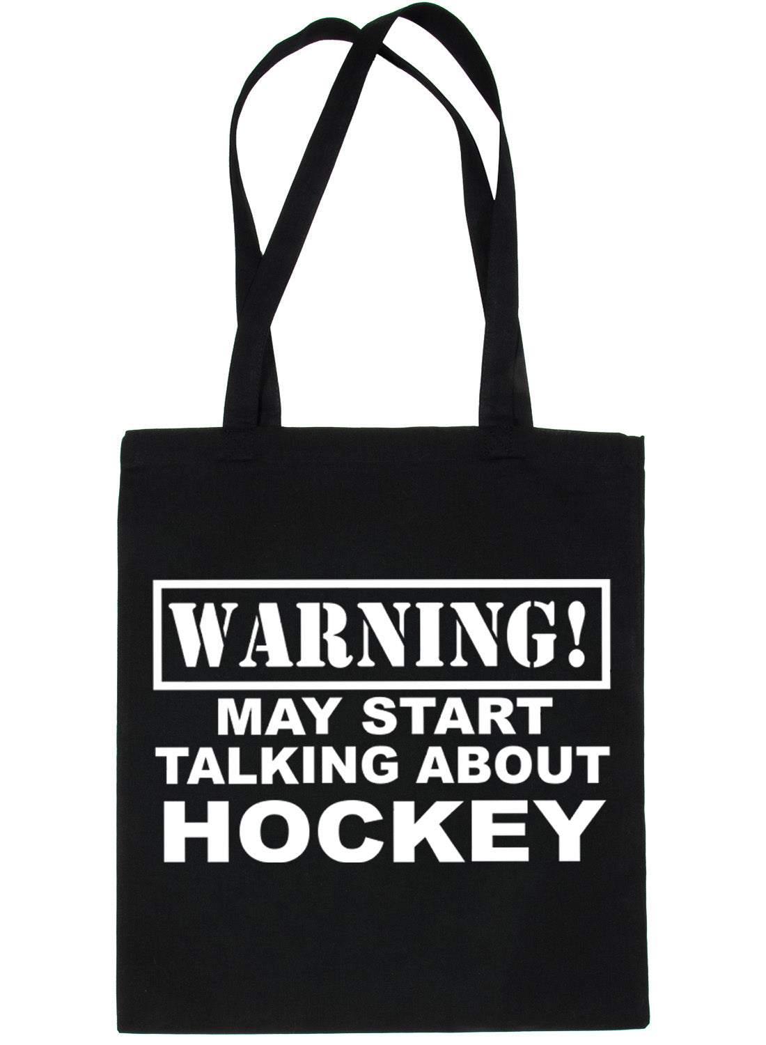 Warning May Talk About Hockey Bag For Life Shopping Tote Bag