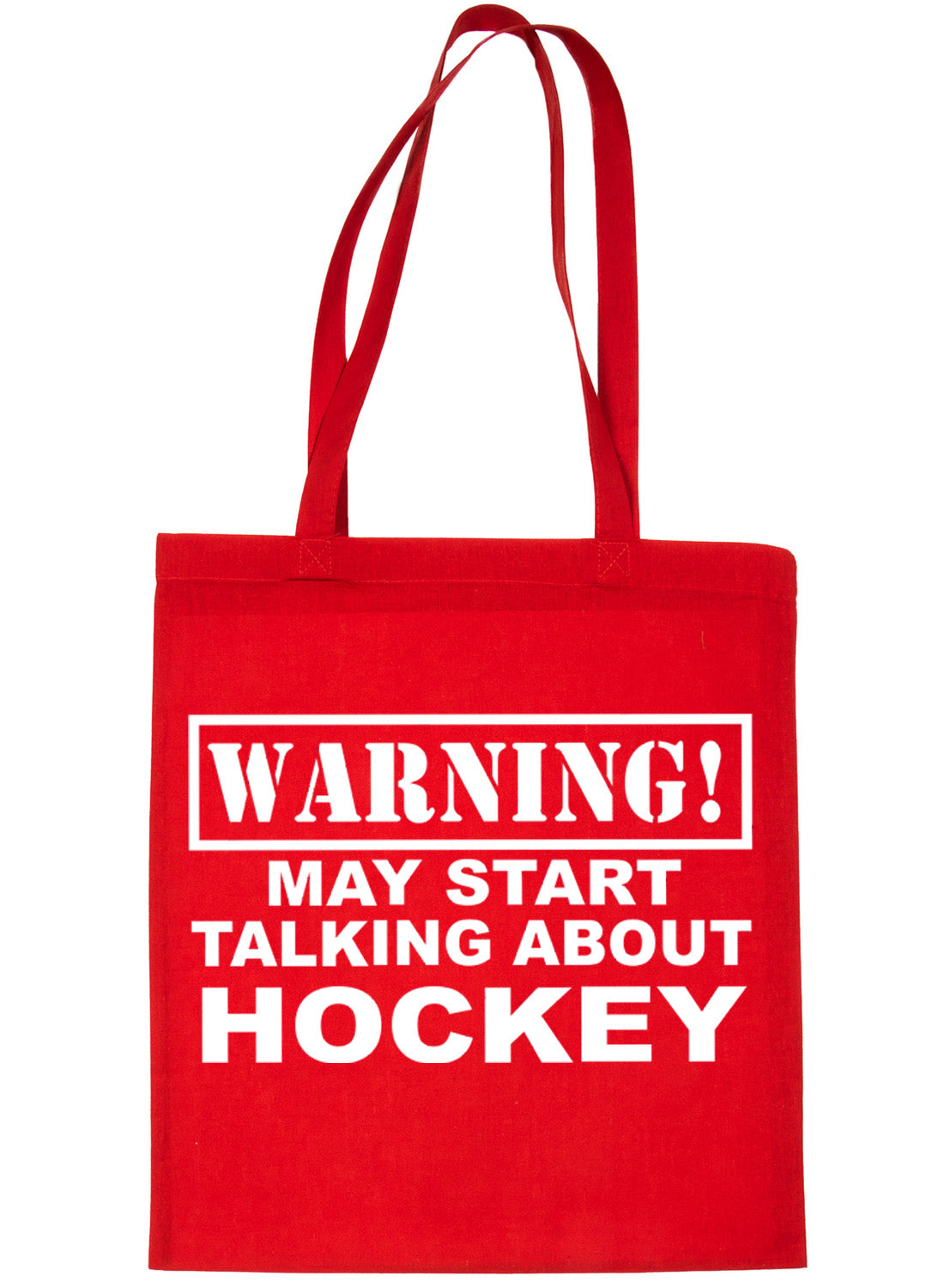 Warning May Talk About Hockey Bag For Life Shopping Tote Bag