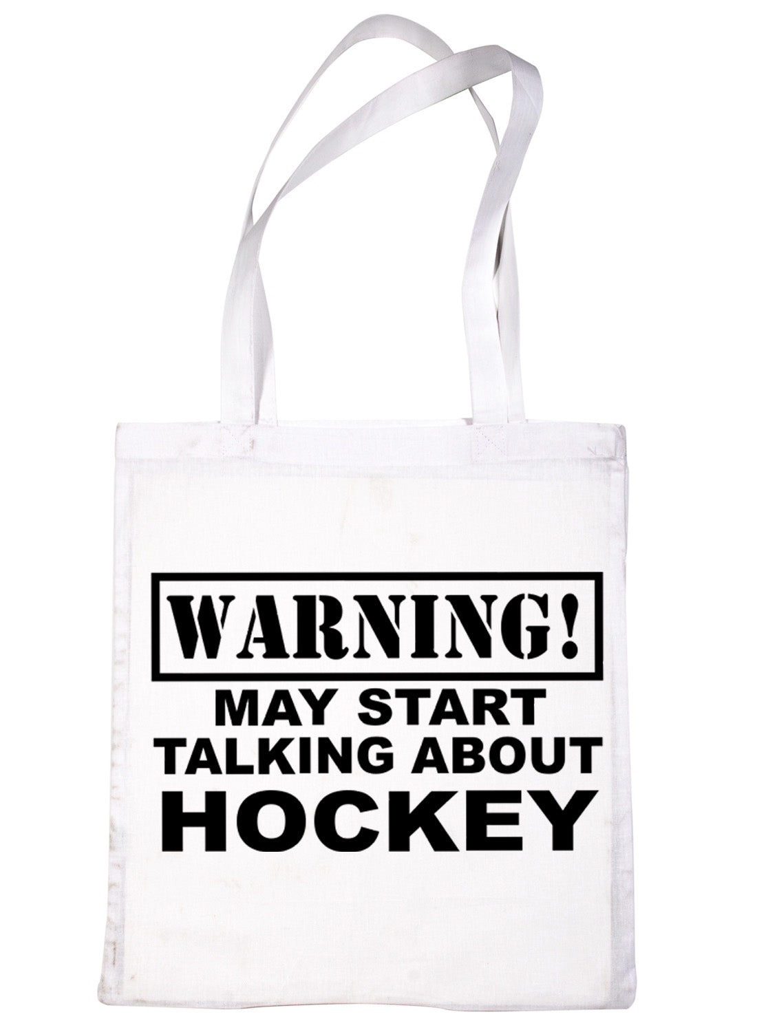 Warning May Talk About Hockey Bag For Life Shopping Tote Bag