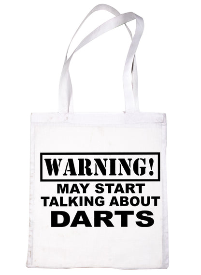Warning May Talk About Darts Ockey Bag For Life Shopping Tote Bag