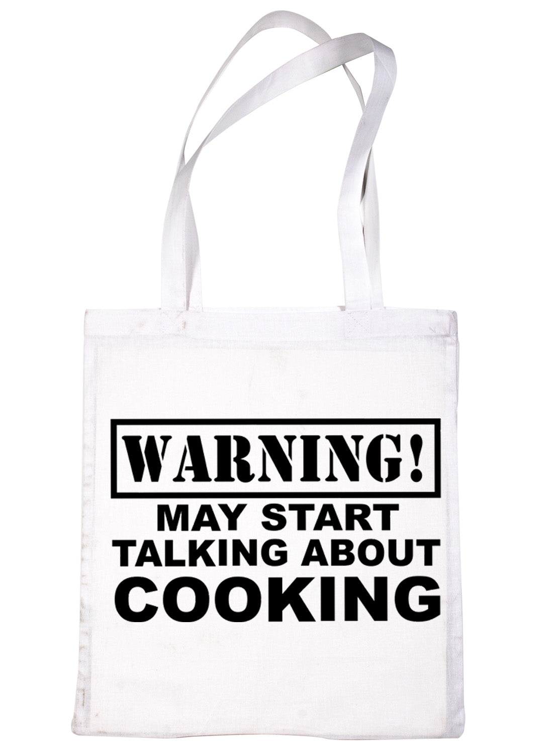 Warning May Talk About Cooking Chef Bag For Life Shopping Tote Bag