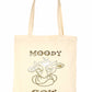 Moody Cow Funny Shopping Tote Bag For Life