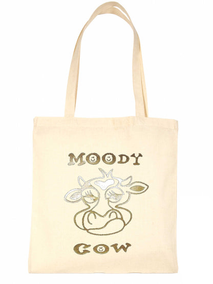 Moody Cow Funny Shopping Tote Bag For Life