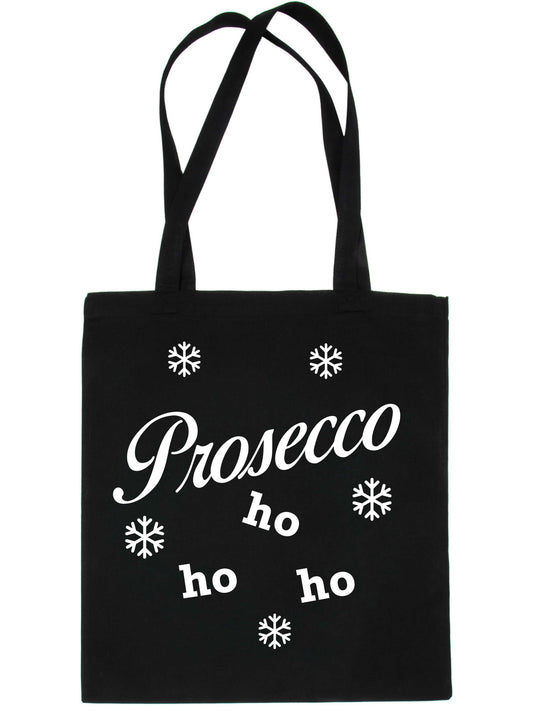 Prosecco Ho Ho Ho Christmas Gift Funny Slogan Shopping Tote Bag For Life