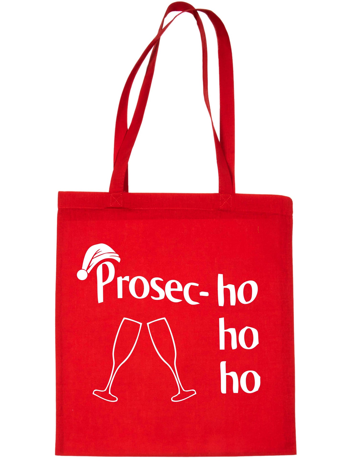 Prosec-Ho Prosecco Christmas Gift Funny Xmas Shopping Tote Bag For Life