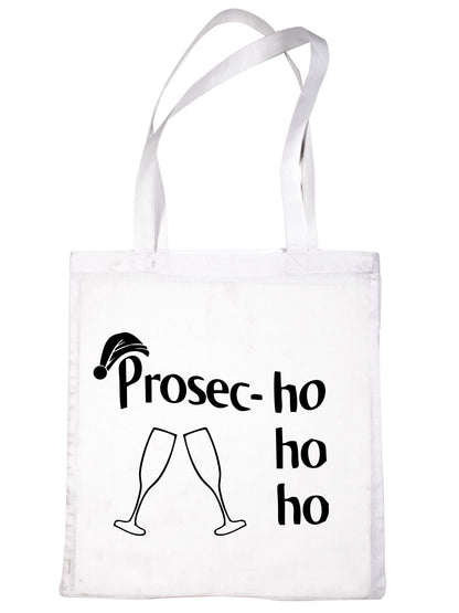 Prosec-Ho Prosecco Christmas Gift Funny Xmas Shopping Tote Bag For Life