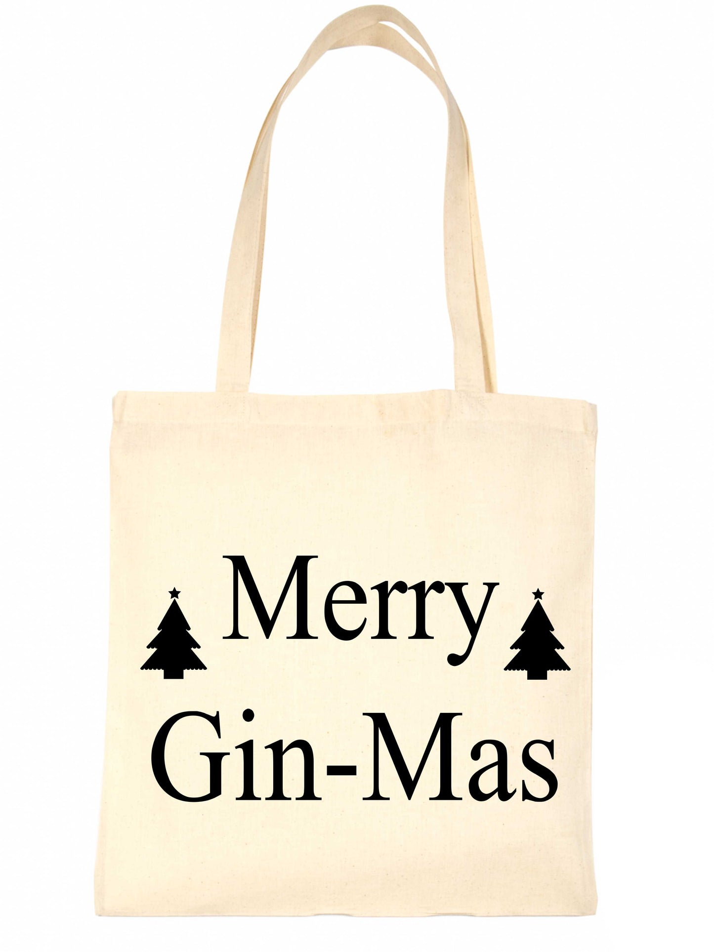 Merry Ginmas Christmas Ladies Woman Xmas Gift Funny Shopping Tote Bag For Life