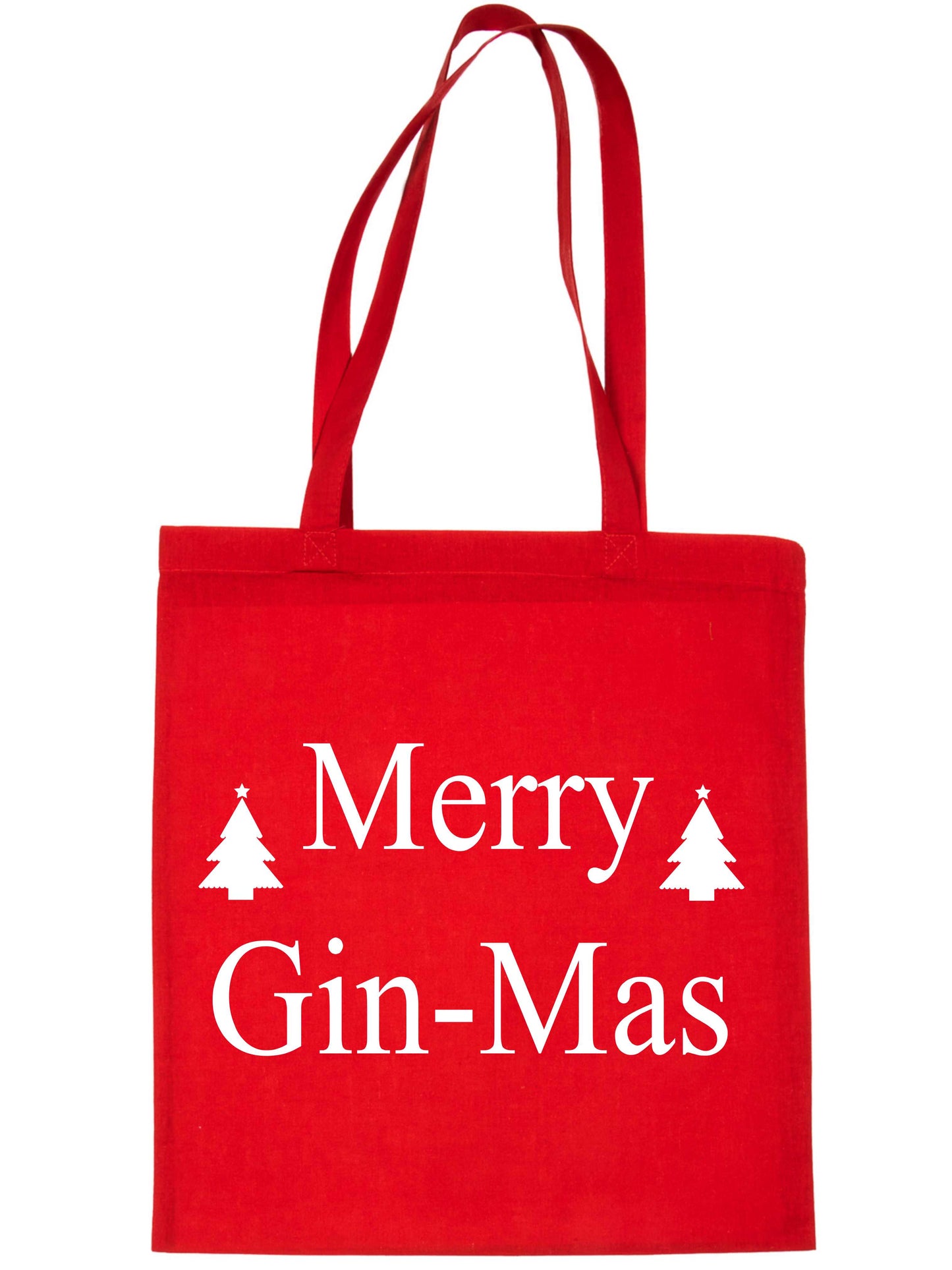 Merry Ginmas Christmas Ladies Woman Xmas Gift Funny Shopping Tote Bag For Life
