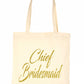 Chief Bridesmaid Wedding Favour Gift Bags Hen Party Gift Funny Shopping Tote