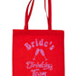 Brides Drinking Team Wedding Favour Gift Bags Hen Party Gift Shopping Tote Bag