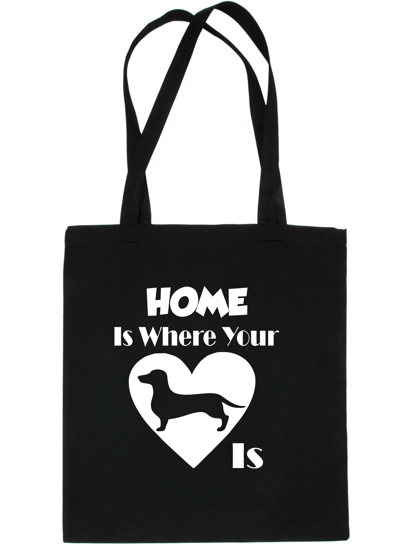 Home Is Where Your Dachshund Dog Is Funny Dog Lover Gift Shopping Tote Bag