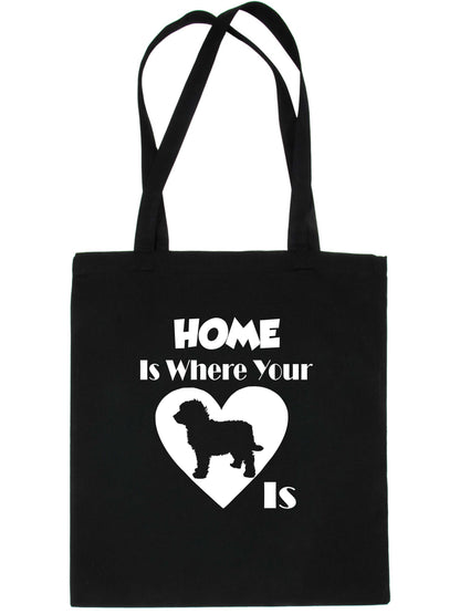 Home Is Where Your Cockapoo Dog Is Funny Dog Lover Gift Shopping Tote Bag