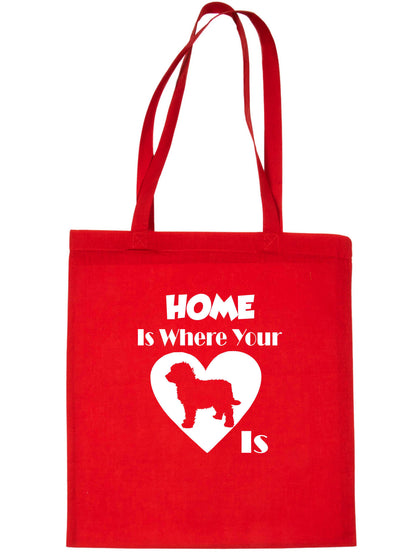 Home Is Where Your Cockapoo Dog Is Funny Dog Lover Gift Shopping Tote Bag
