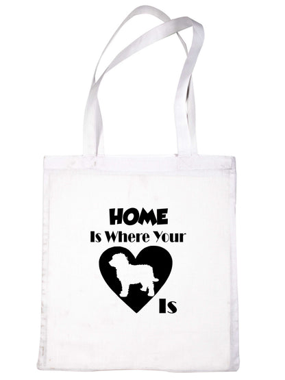 Home Is Where Your Cockapoo Dog Is Funny Dog Lover Gift Shopping Tote Bag