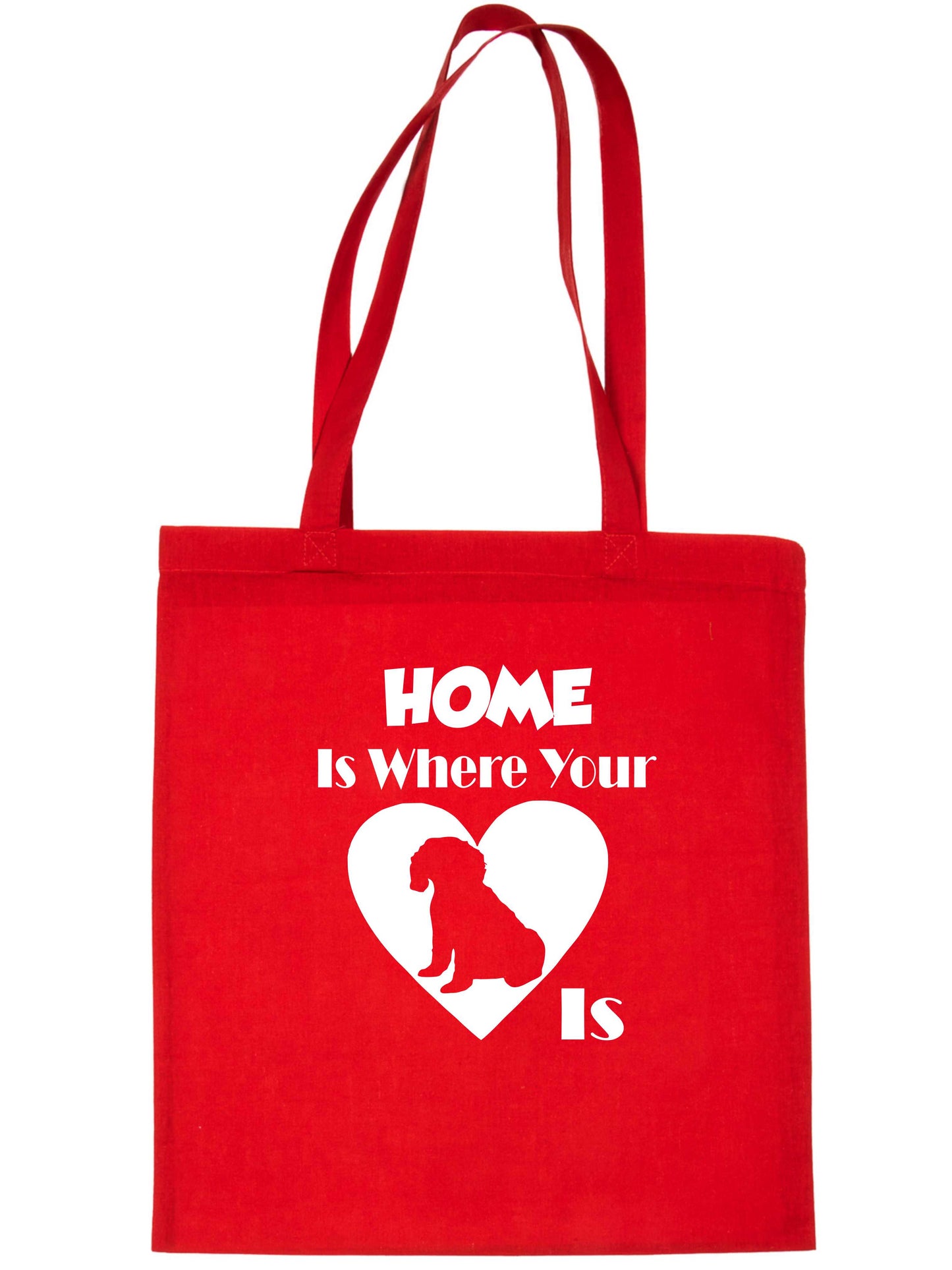 Home Is Where Your Cavapoo Dog Is Funny Dog Lover Gift Shopping Tote Bag