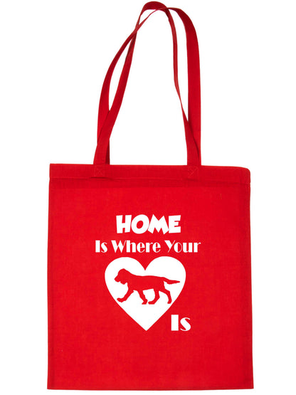 Home Is Where Your Sprocker Dog Is Funny Dog Lover Gift Shopping Tote Bag