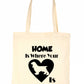Home Is Where Your Cocker Spaniel Dog Is Funny Dog Lover Gift Shopping Tote Bag