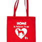 Home Is Where Your Greyhound Dog Is Funny Dog Lover Gift Shopping Tote Bag