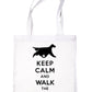 Keep Calm & Walk The English Setter Funny Dog Lover Gift Shopping Tote Bag