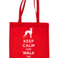 Keep Calm & Walk The Whippet Funny Dog Lover Gift Shopping Tote Bag