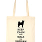 Keep Calm & Walk The Siberian Husky Funny Dog Lover Gift Shopping Tote Bag