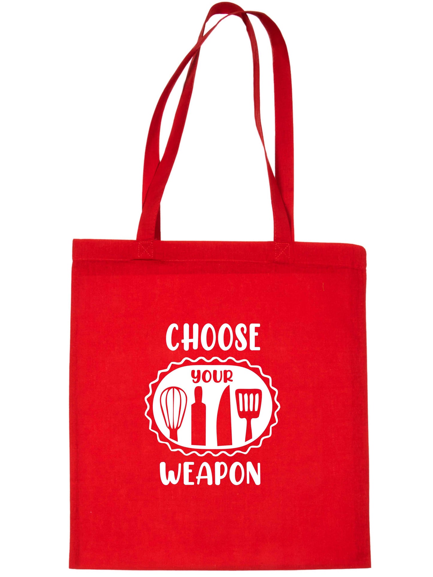 Choose Your Weapon Tote Bag Funny Gift Resuable Shopping Bag