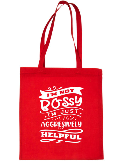 I'm Not Bossy Just Helpful Tote Bag Gift Resuable Shopping Bag