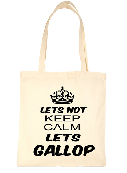 Keep Calm Lets Gallop Horse Riding Bag For Life Shopping Tote Bag Ladies Gift