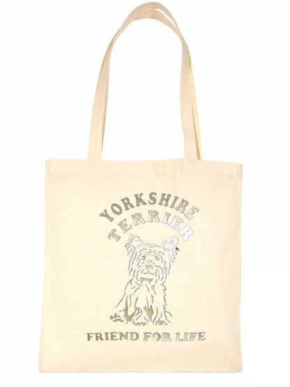 Yorkshire Terrier Friend For Life Funny Shopping Tote Bag For Life