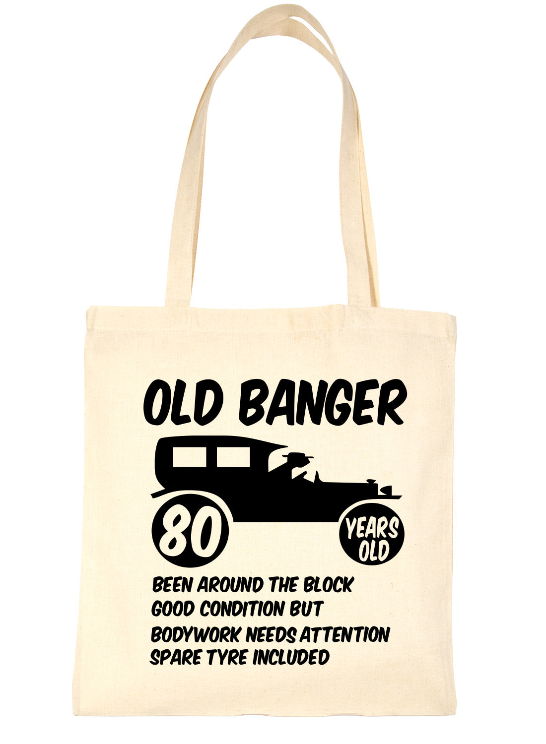 80th Old Banger Birthday Age 80 Bag For Life Shopping Tote Bag Ladies Gift
