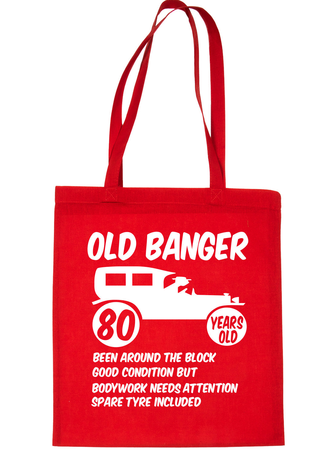 80th Old Banger Birthday Age 80 Bag For Life Shopping Tote Bag Ladies Gift