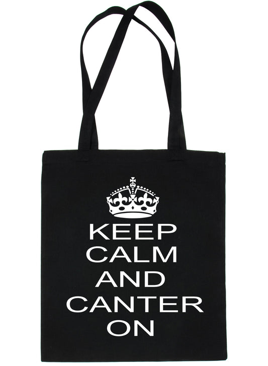 Keep Calm and Canter Horse Riding Bag For Life Shopping Tote Bag Ladies Gift