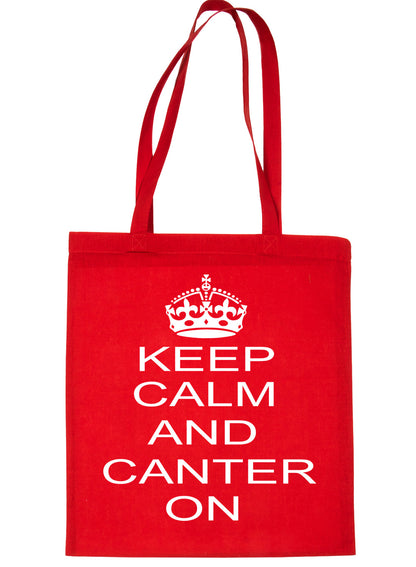 Keep Calm and Canter Horse Riding Bag For Life Shopping Tote Bag Ladies Gift