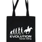 Evolution Of Horse Riding Pony Bag For Life Shopping Tote Bag Ladies Gift