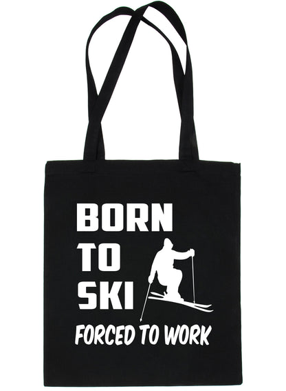 Born To Ski Skier Wintersports Shopping Tote Bag