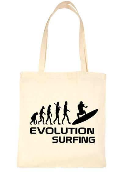 Evolution Of Surfing Watersports Bag For Life Shopping Tote Bag Ladies Gift
