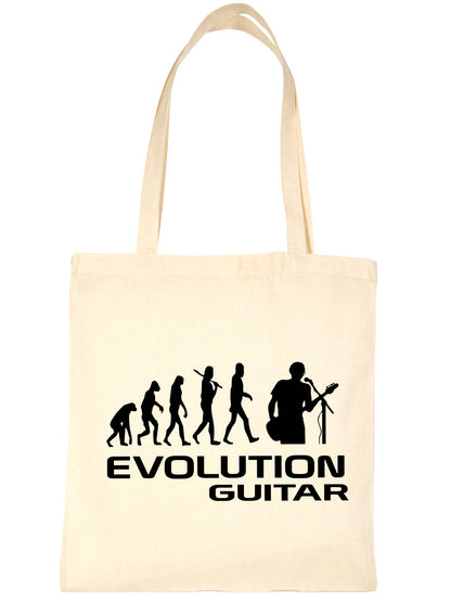 Evolution Of Guitar Guitarist Shopping Tote Bag Ladies Gift