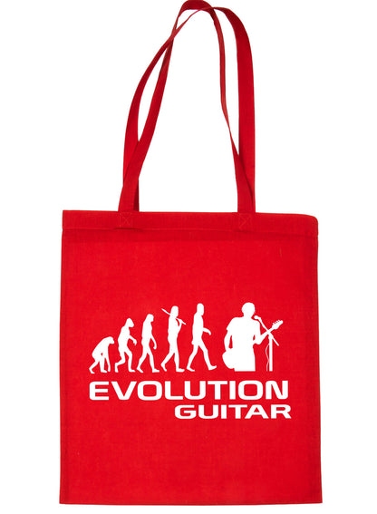 Evolution Of Guitar Guitarist Shopping Tote Bag Ladies Gift