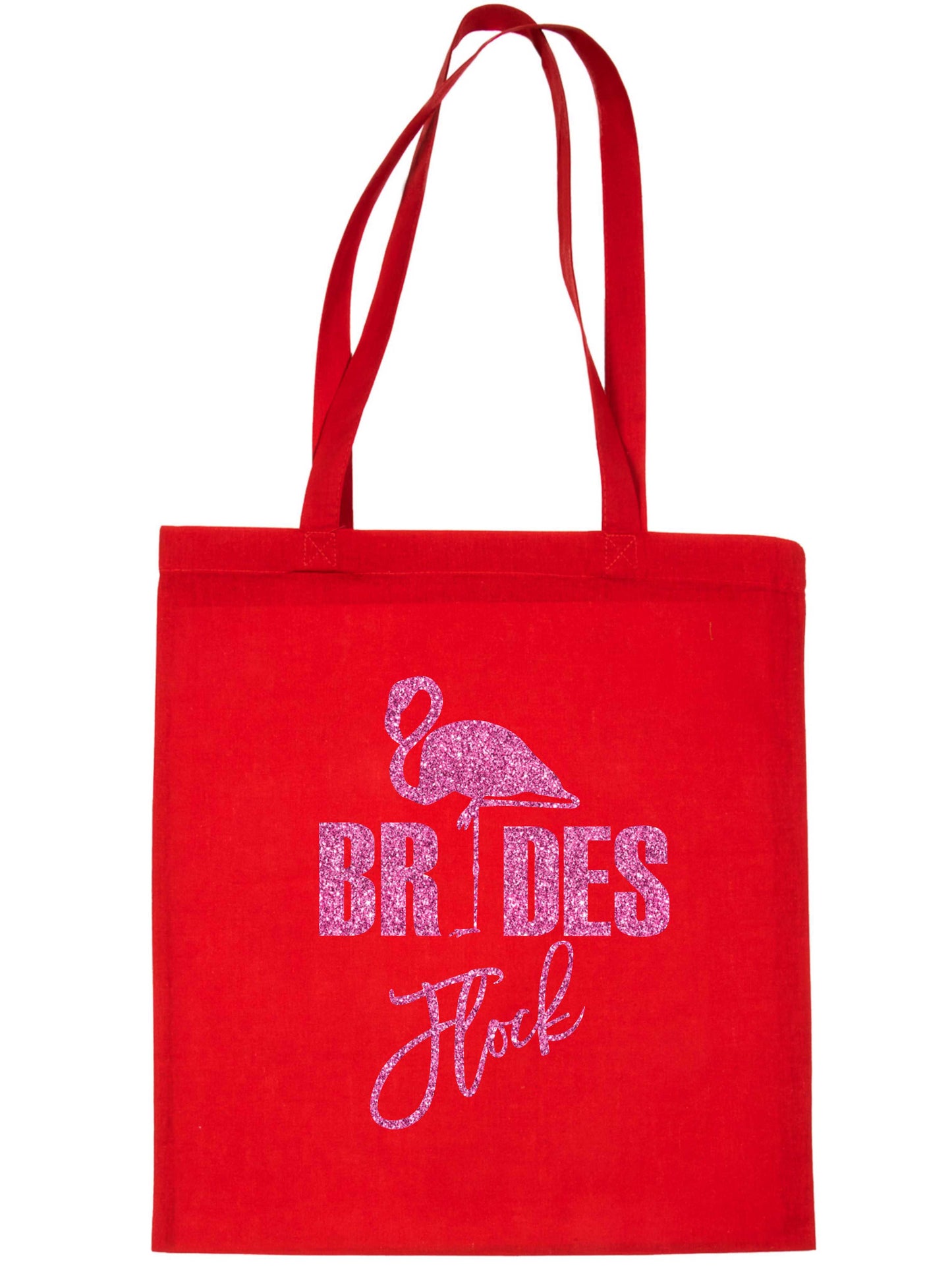 Flamingo Bride's Flock Wedding Favours Bags Hen Party Gift Funny Shopping Tote