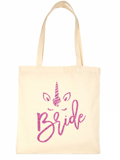 Unicorn Bride Wedding Favour Gift Bags Hen Party Gift Funny Shopping Tote