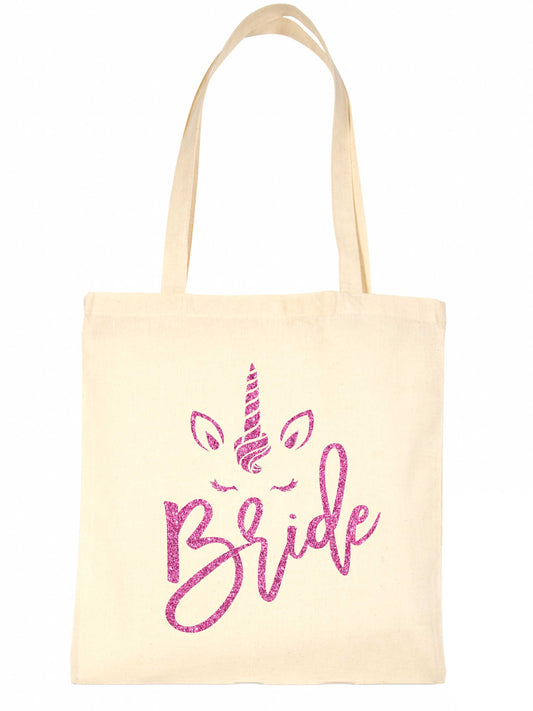 Unicorn Bride Wedding Favour Gift Bags Hen Party Gift Funny Shopping Tote