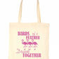 Birds Of A Feather Wedding Favour Bags Hen Party Gift Funny Shopping Tote Bag