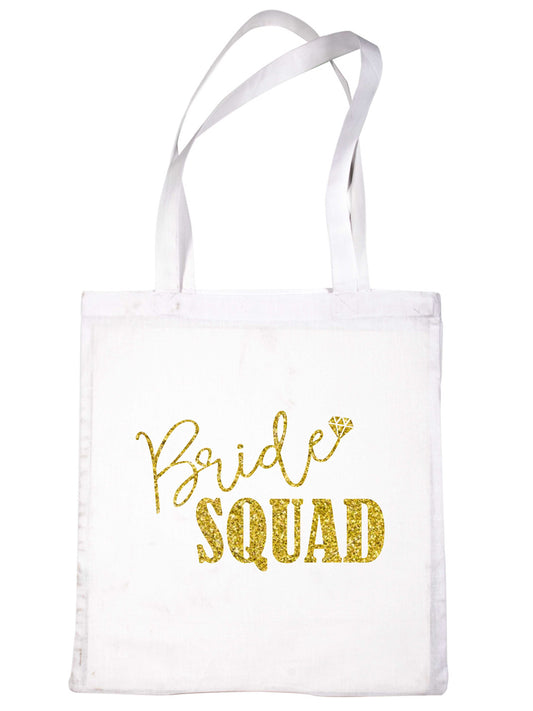 Bride Squad Diamond Wedding Favour Bags Hen Party Gift Funny Shopping Tote Bag