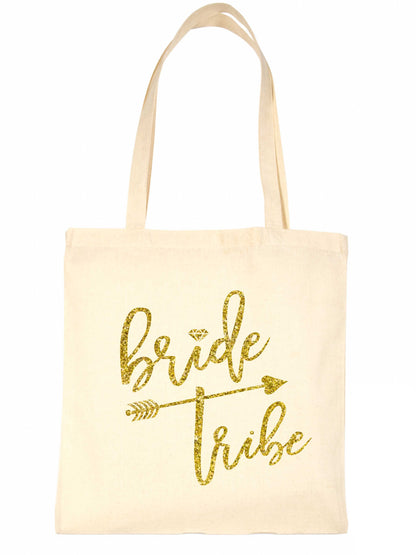 Bride Tribe Diamond Wedding Favour Bags Hen Party Gift Funny Shopping Tote