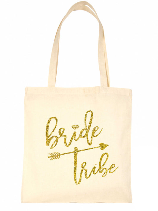Bride Tribe Diamond Wedding Favour Bags Hen Party Gift Funny Shopping Tote