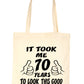 Birthday It Took 70 Years To Look This Good Shopping Tote Bag Ladies Gift